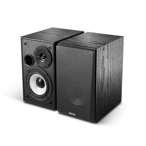 N★Edifier R990BT 2ch スピーカー Bluetooth 5.4 最大24W出力 3つの入力系統(RCA/AUX/Bluetooth) アンプ内蔵 専用アプリ カスタマイズ可能なイコライザー 有線 外付け 重低音 大音量 ブッ f4b21ffc