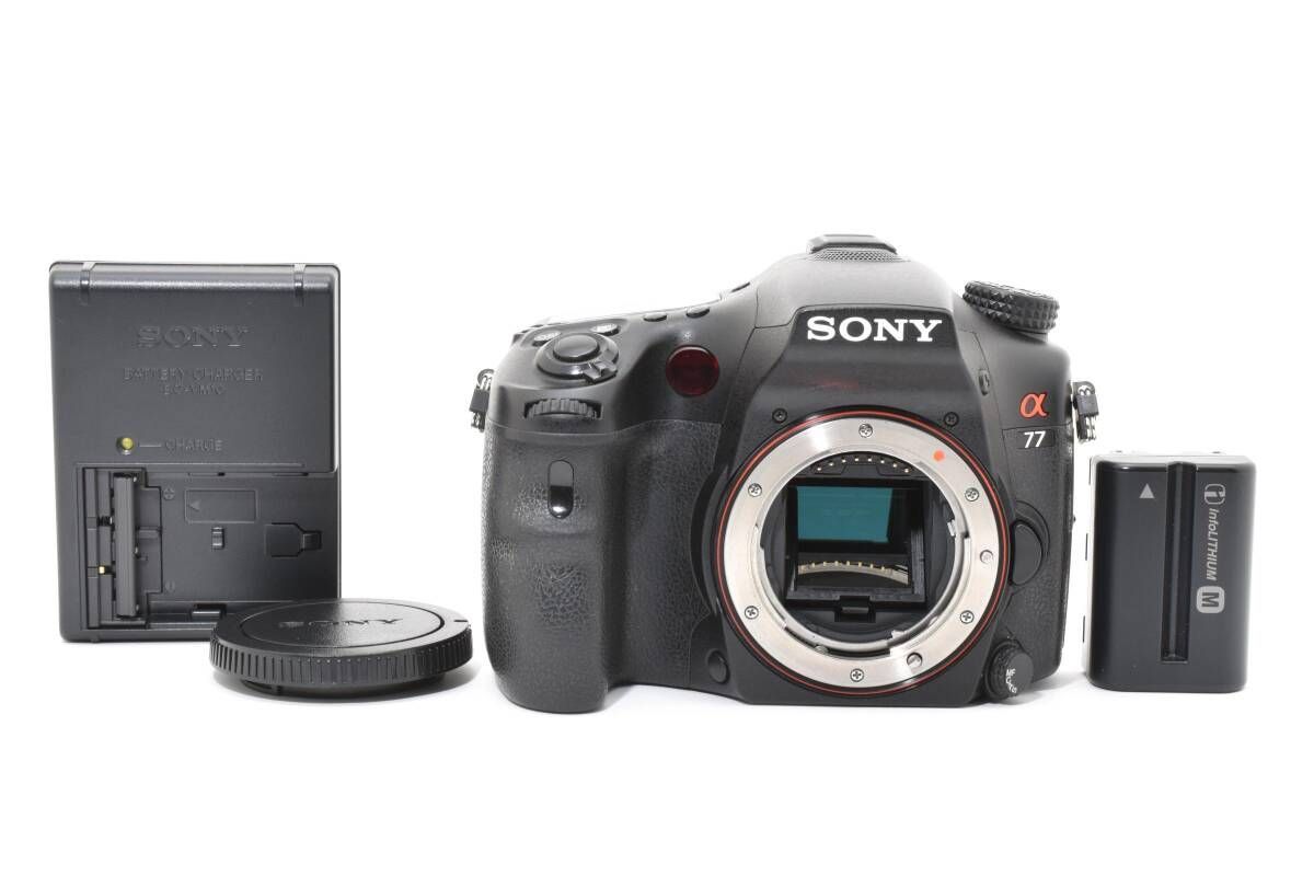 ★美品★ 《シャッター数 8409回》SONY ソニー α77 ボディ SLT-A77V デジタル一眼レフ #K681-8 22,526円