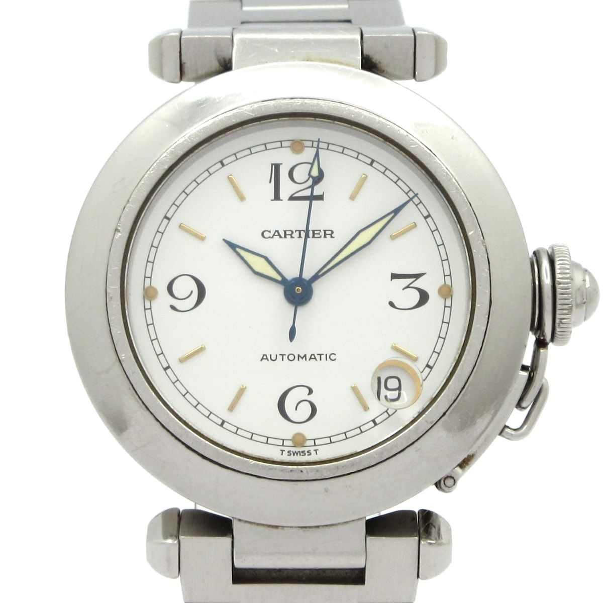 Cartier(カルティエ) 腕時計 パシャCスモールデイト W31015M7 ボーイズ SS 白