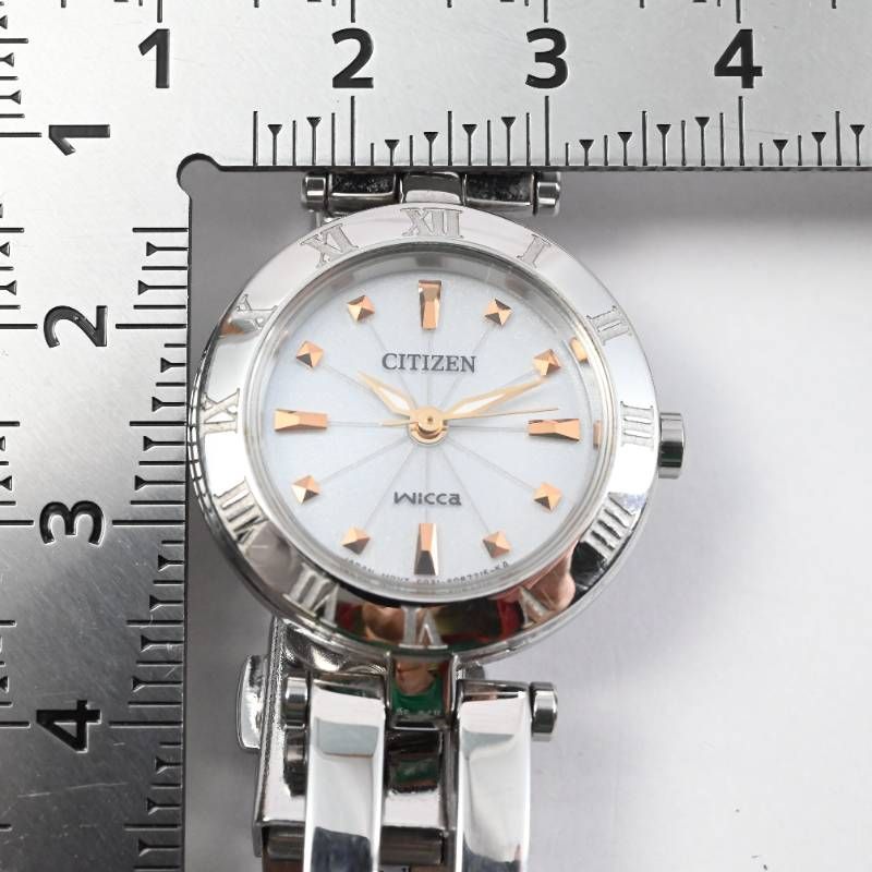 稼働品 CITIZEN シチズン wicca ウィッカ レディース 腕時計 エコ 