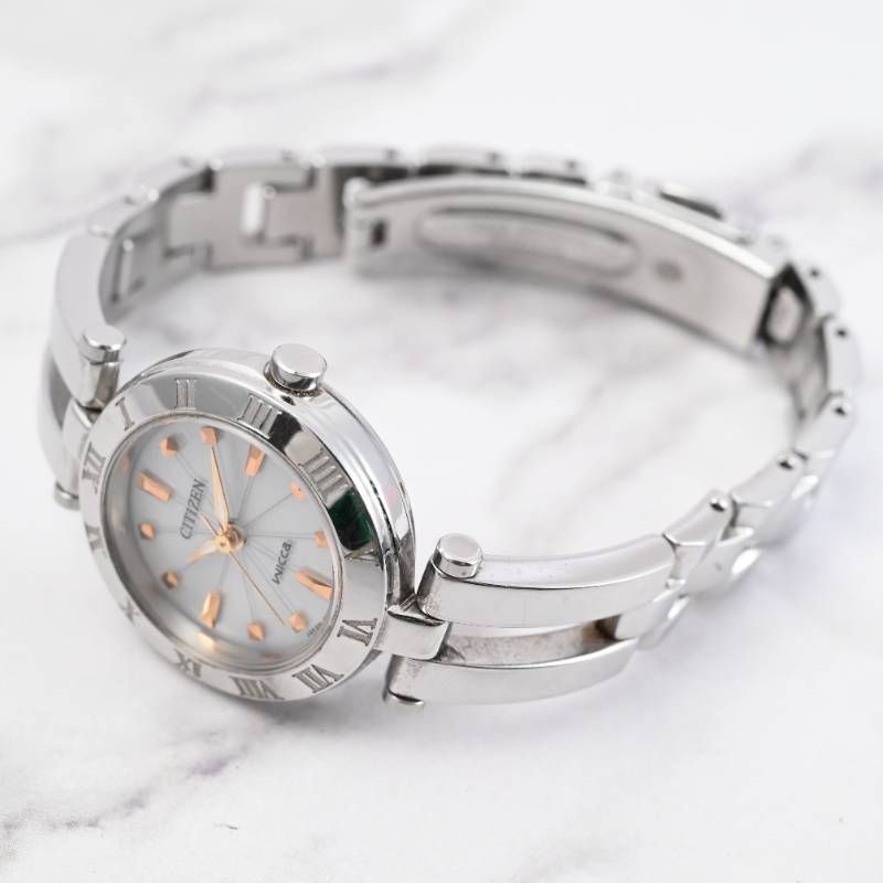 稼働品 CITIZEN シチズン wicca ウィッカ レディース 腕時計 エコ 