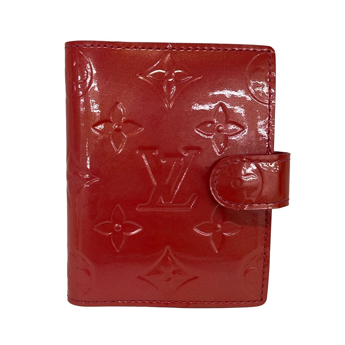 LOUIS VUITTON(ルイヴィトン) 手帳 モノグラムヴェルニ美品 アジェンダ・ミニ R21056 ローズ・ポップ レザー