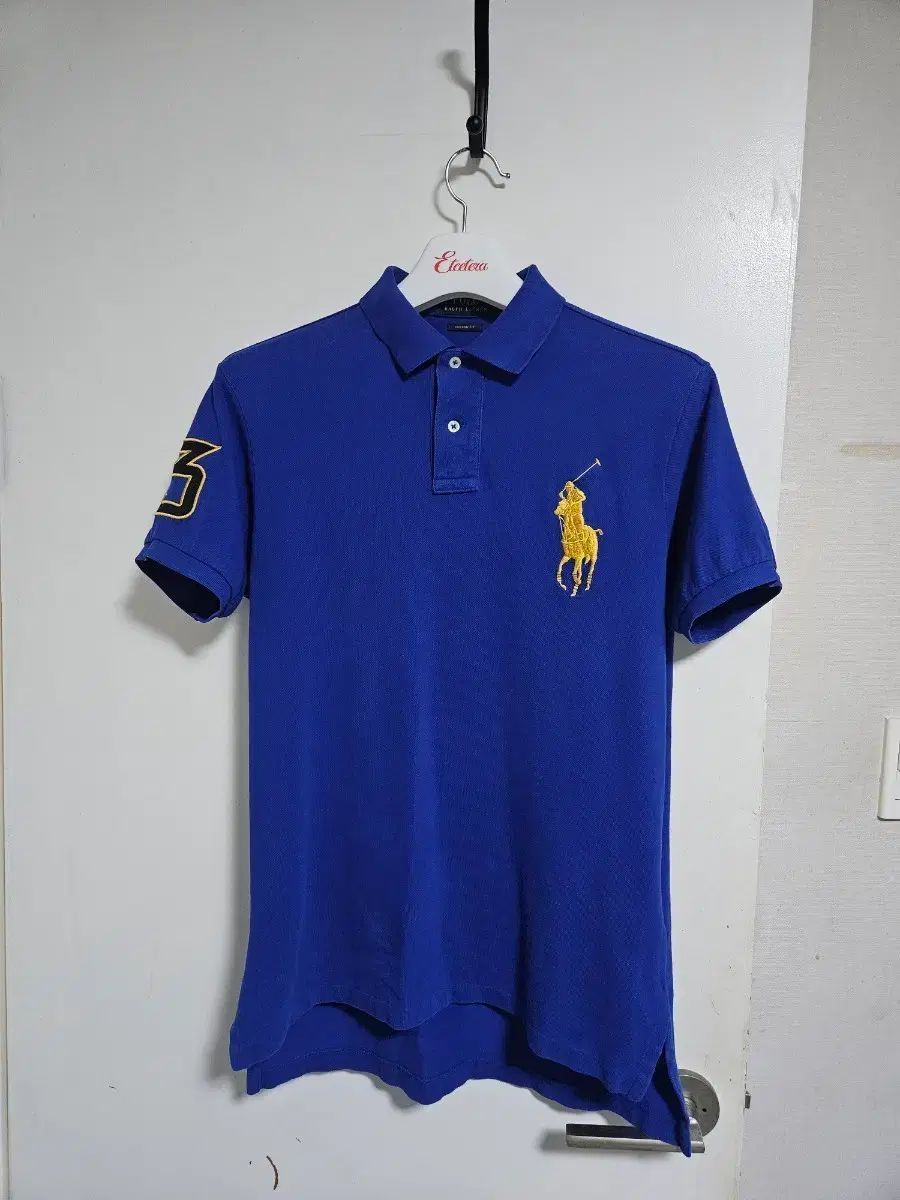 ポロ ビックポニー ブルー GOLD ビックポニー カラーTシャツ mサイズ