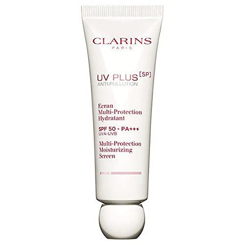 クラランス CLARINS ＵＶプラス ５Ｐ モイスチャライジング マルチ デイ スクリーン ローズ SPF50/PA+++ 50mL 【限定品】 [並行輸入品]pms f92f5583