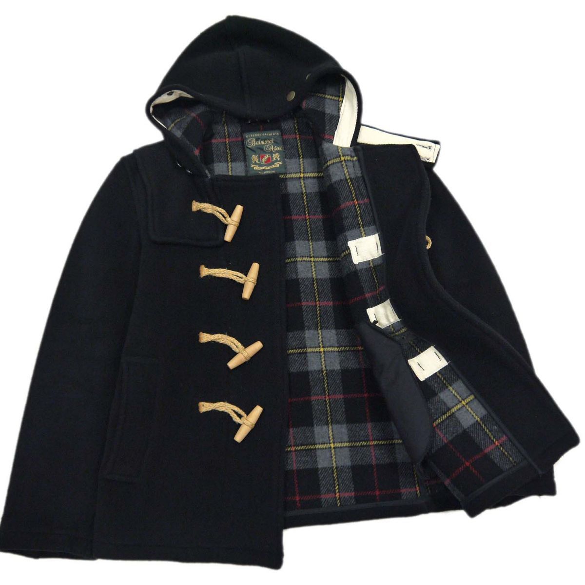 Balmoral Ascot バルモラルアスコット キルティングジャケット きれいめ PRESIDENT CLUB カシミヤ100 比翼仕立て ブラック ロングコート