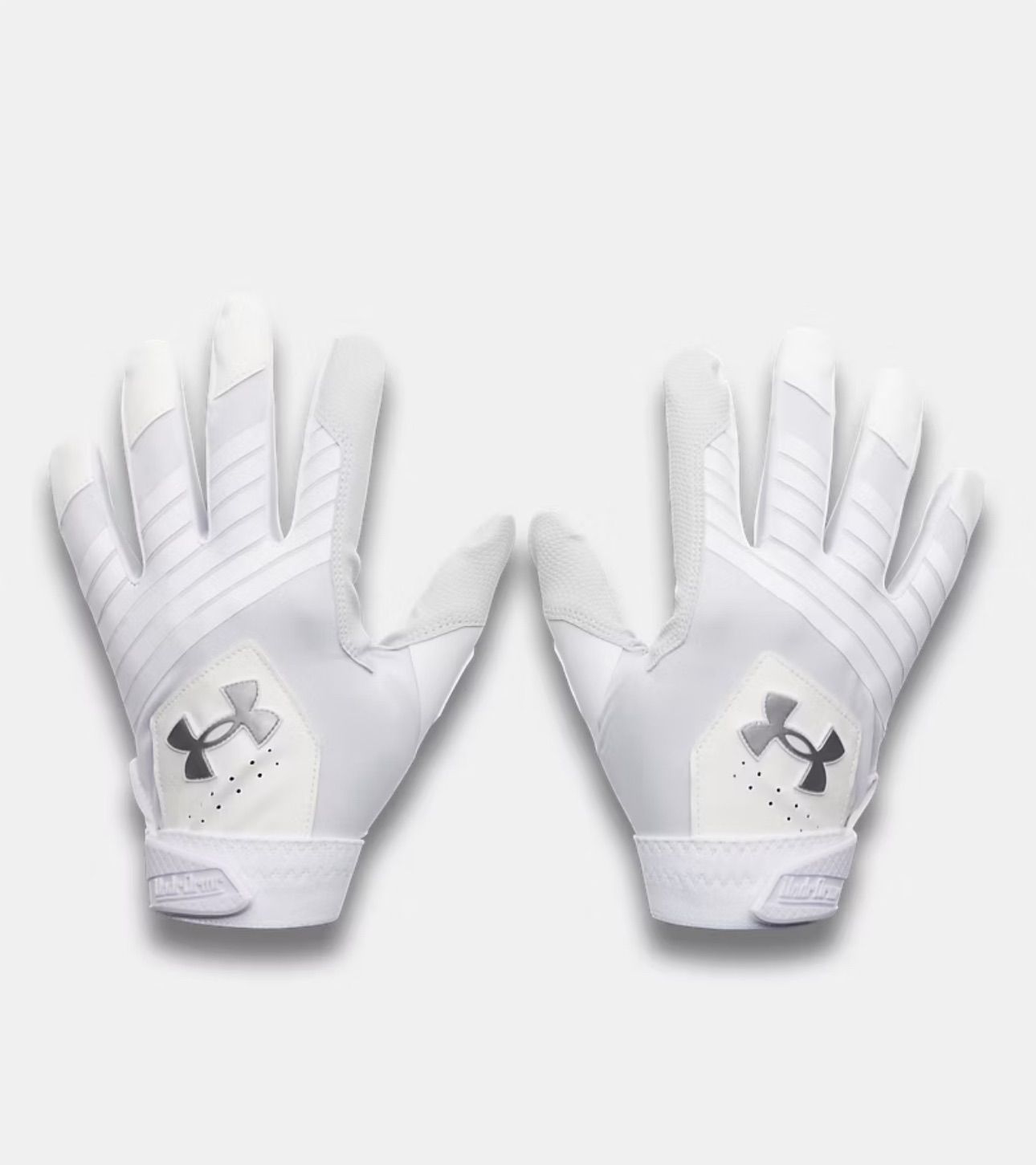 アンダーアーマー/UNDER ARMOUR UA Clean Up White / Metallic Silver バッティンググローブ 両手用 野球 UA 打撃用 手袋 新品 7,200円