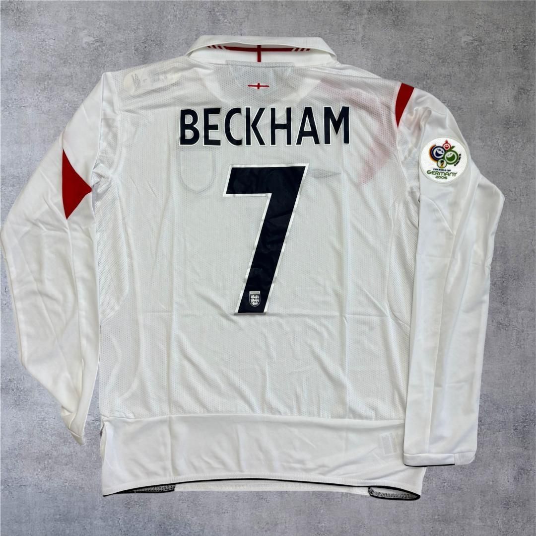 イングランド代表 ベッカム 7 長袖 ユニフォーム サッカー L XL