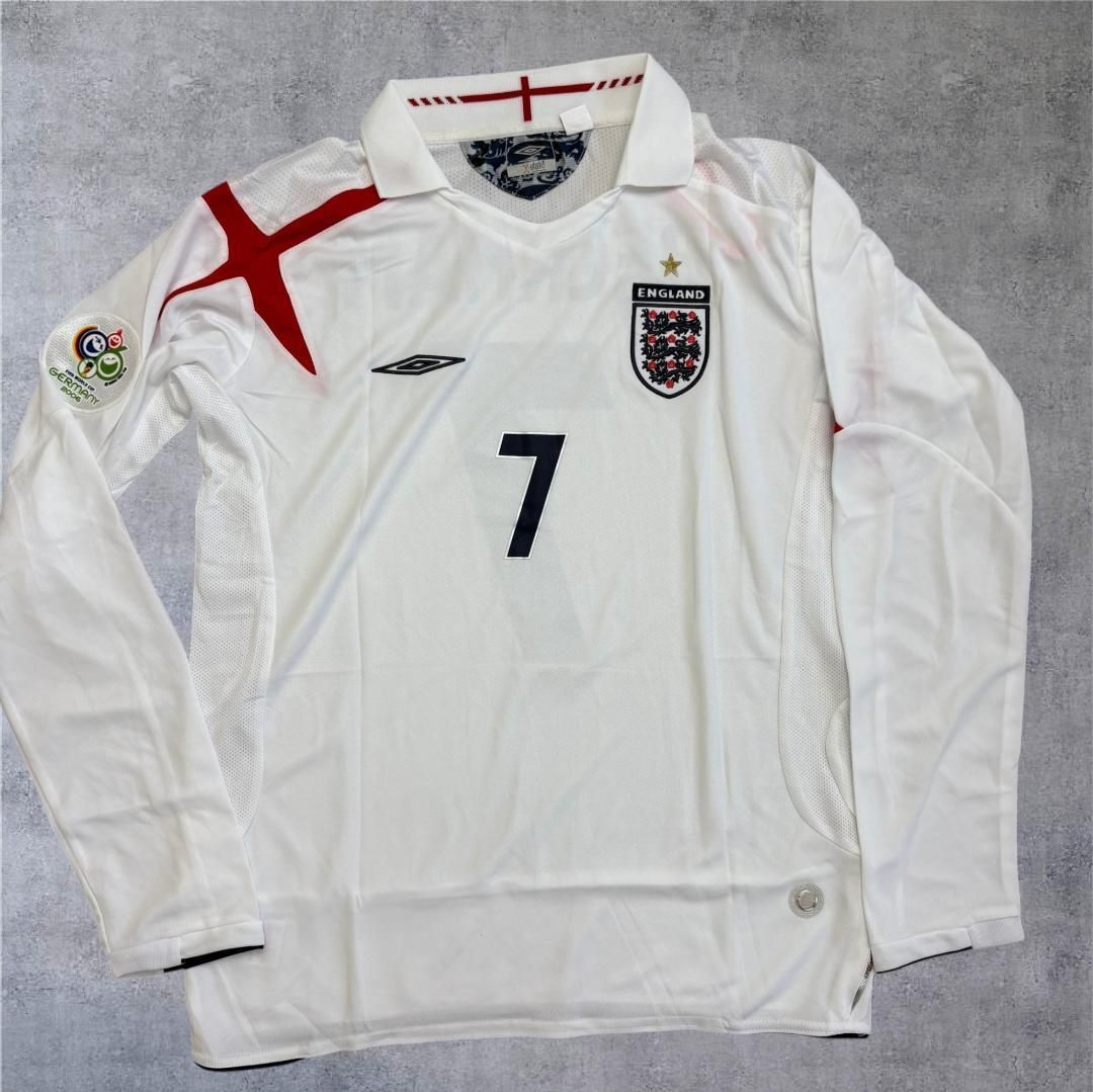 イングランド代表 ベッカム 7 長袖 ユニフォーム サッカー L XL
