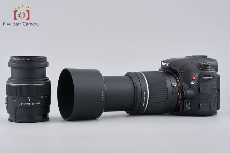 中古】SONY ソニー α57 SLT-A57 ダブルズームレンズキット - メルカリ