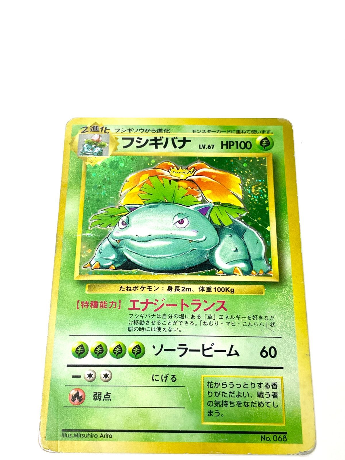 旧裏 フシギバナ 渦巻きホロ PSA6 ポケモンカード 訳あり特価】 【初版】 【渦巻き模様あり🌀】 ポケモンカード 1996