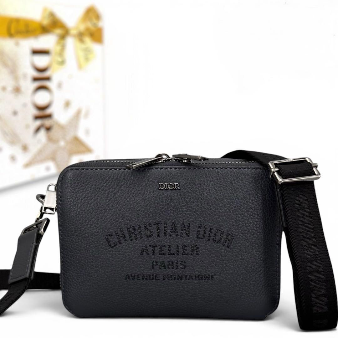 クリスチャンディオール アトリエ ショルダーバッグ　オブリーク Dior レザー メッセンジャー