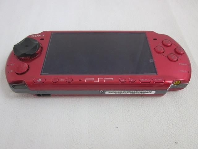 中古品 ゲーム PSP 本体 PSP3000 ラディアント・レッド 動作品