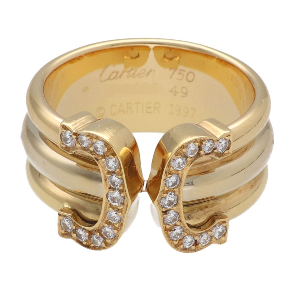 【中古】 Cartier カルティエ リング 指輪・リング 2C B4026400 K18　指輪　ダイヤモンド　49号 26009507 LI