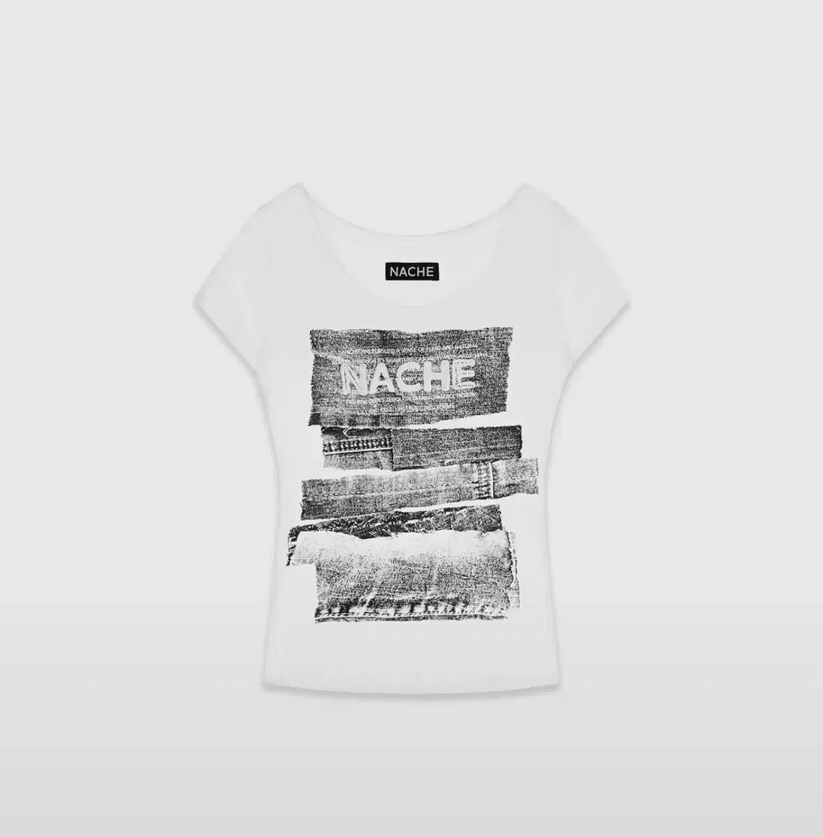 Nache COLLAGE LOGO PRINTED T-SHIRT IVORY