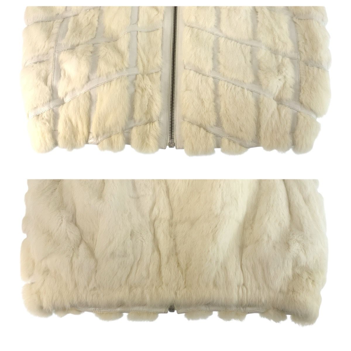 美品 DAVOUCCI ダボーチ サイズ2XL クリーム アイボリー ラビット