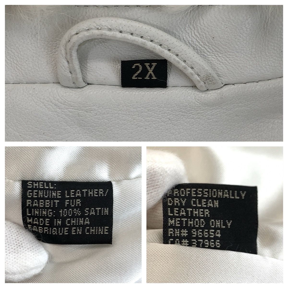 美品 DAVOUCCI ダボーチ サイズ2XL クリーム アイボリー ラビット