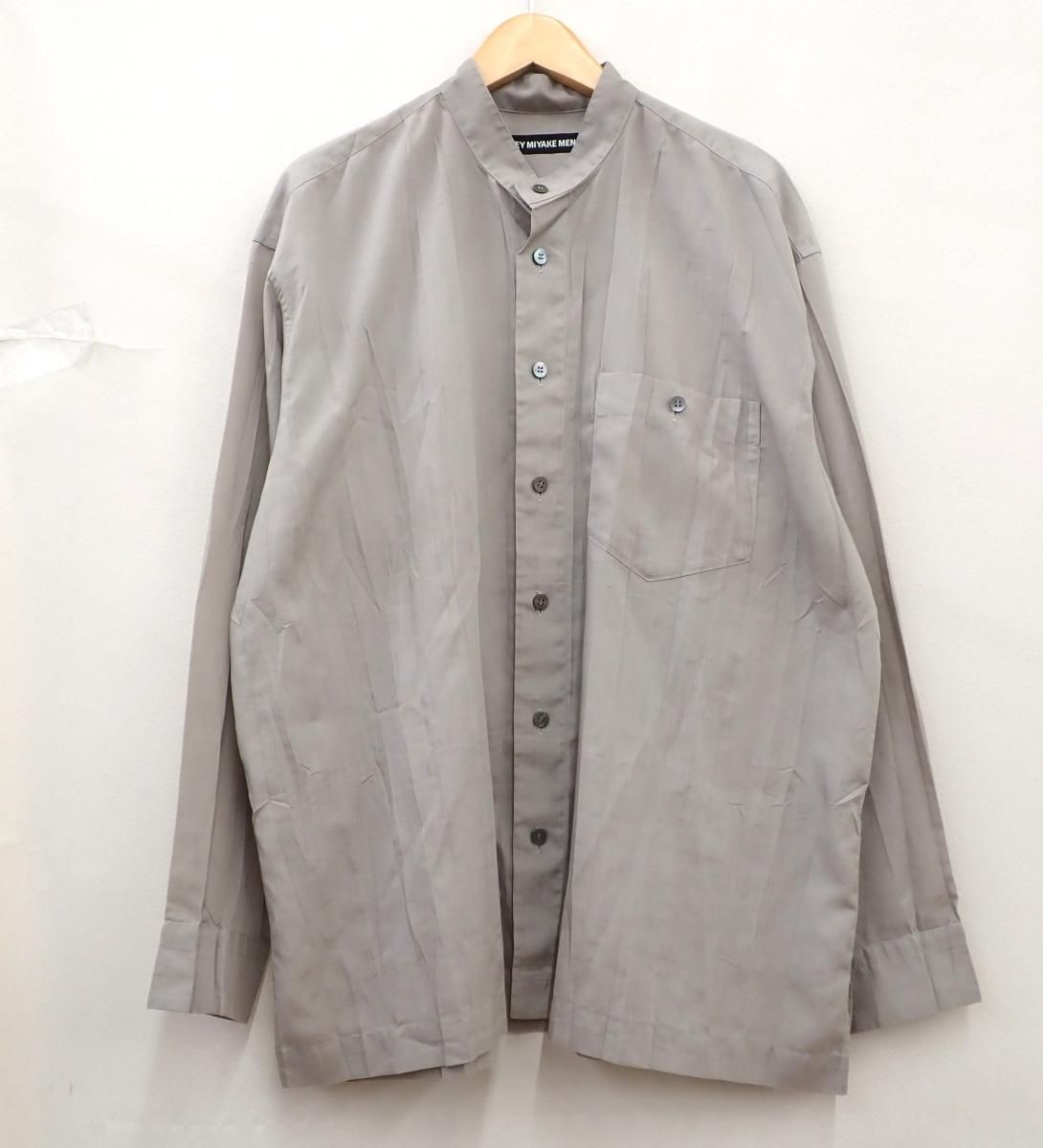 ★8863☆ISSEY MIYAKE MEN イッセイミヤケ メン プリーツ加工 スタンドカラー シャツ ME23FJ010　3