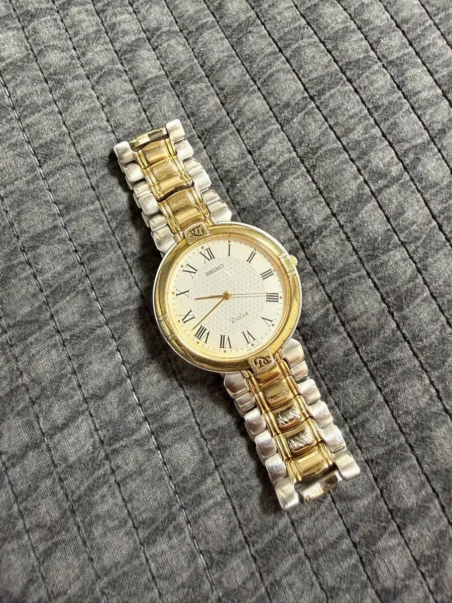 ヴィンテージ SEIKO セイコー ドルチェ コンビ メタル 時計