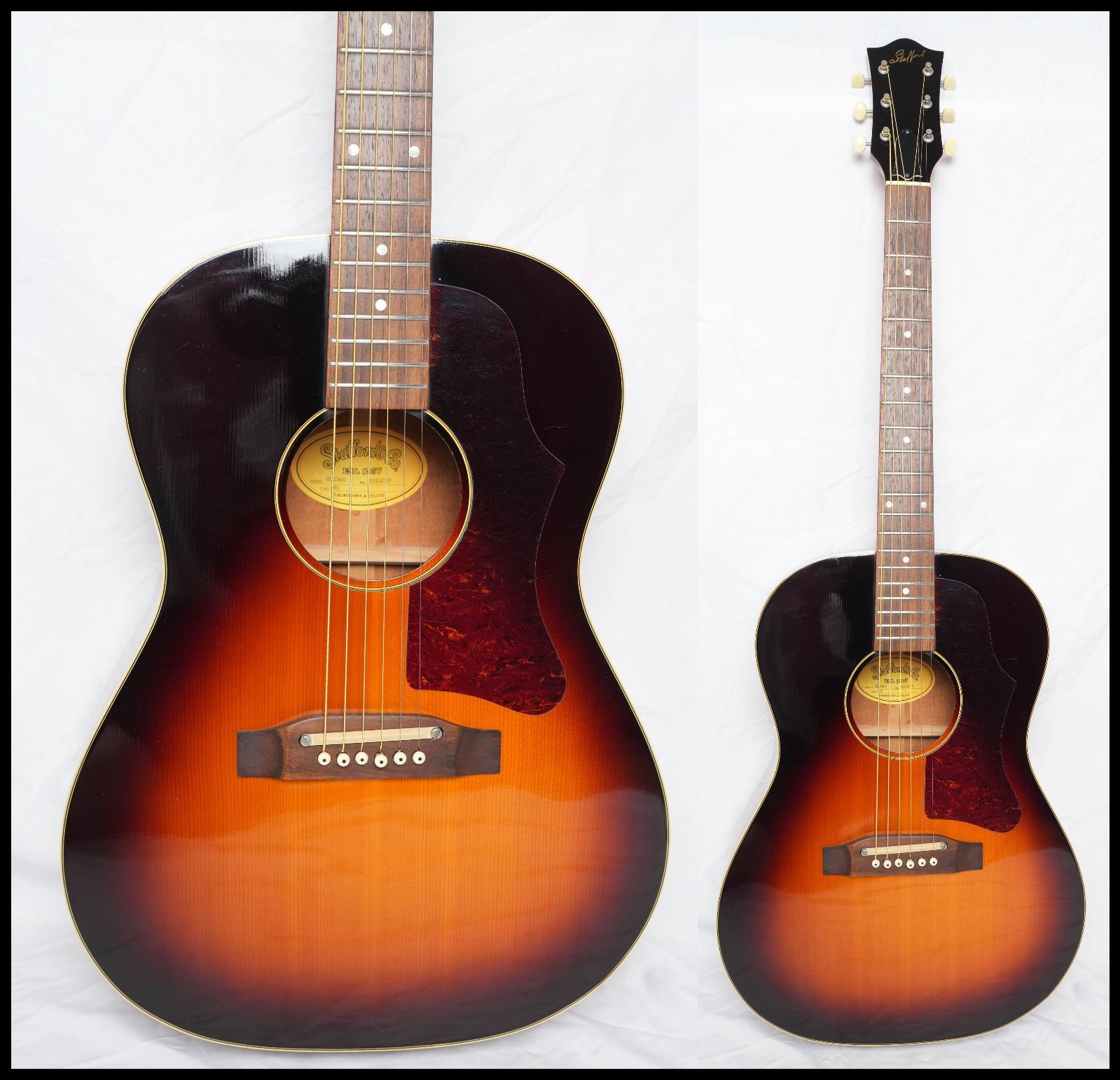 ★Stafford SLG-360 Vintage Sunburst Gibson B-25コピー コンパクトサイズ アコースティックギター 状態良好★