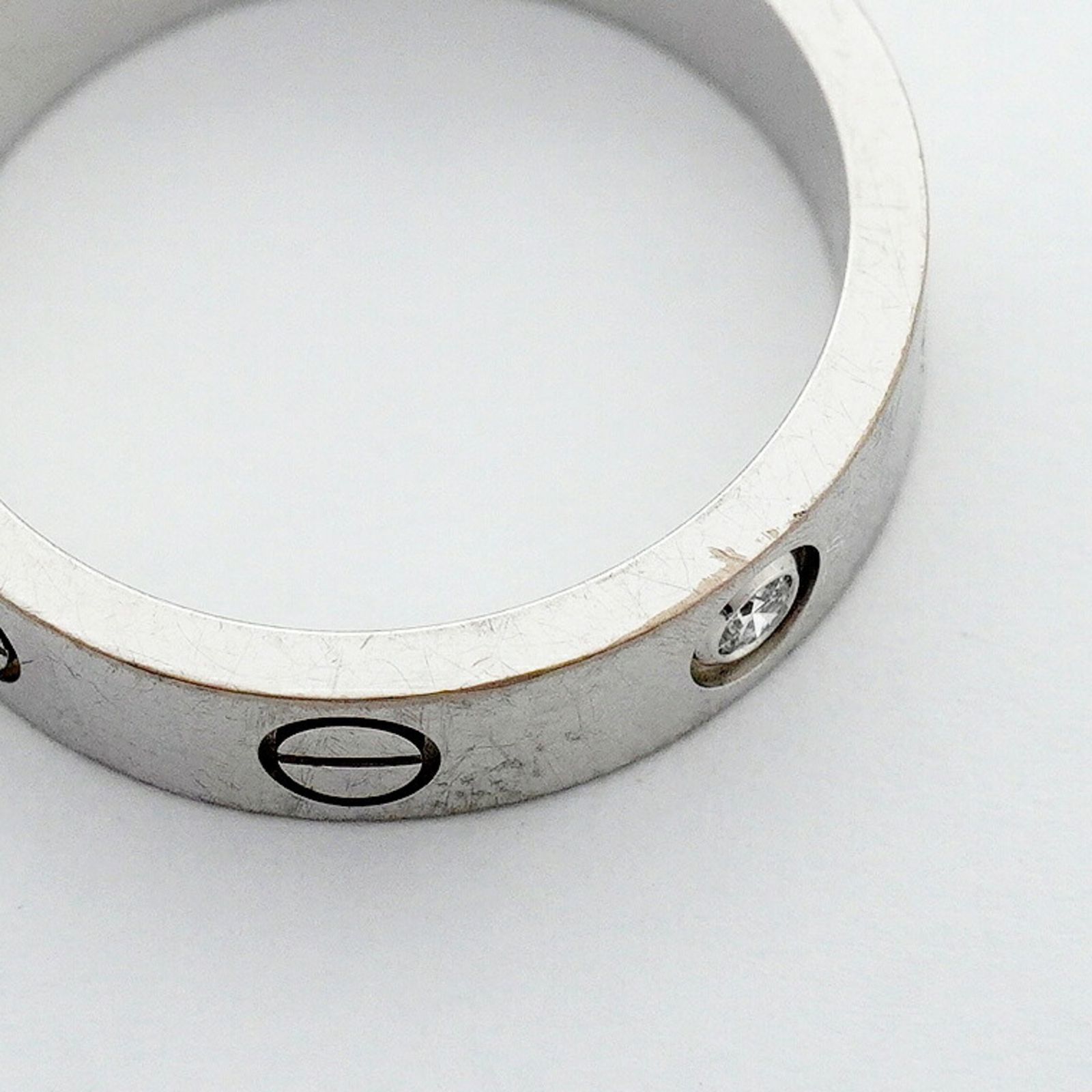 カルティエ(Cartier) カルティエ リング ミニラブ 1PD 18KWG ホワイト