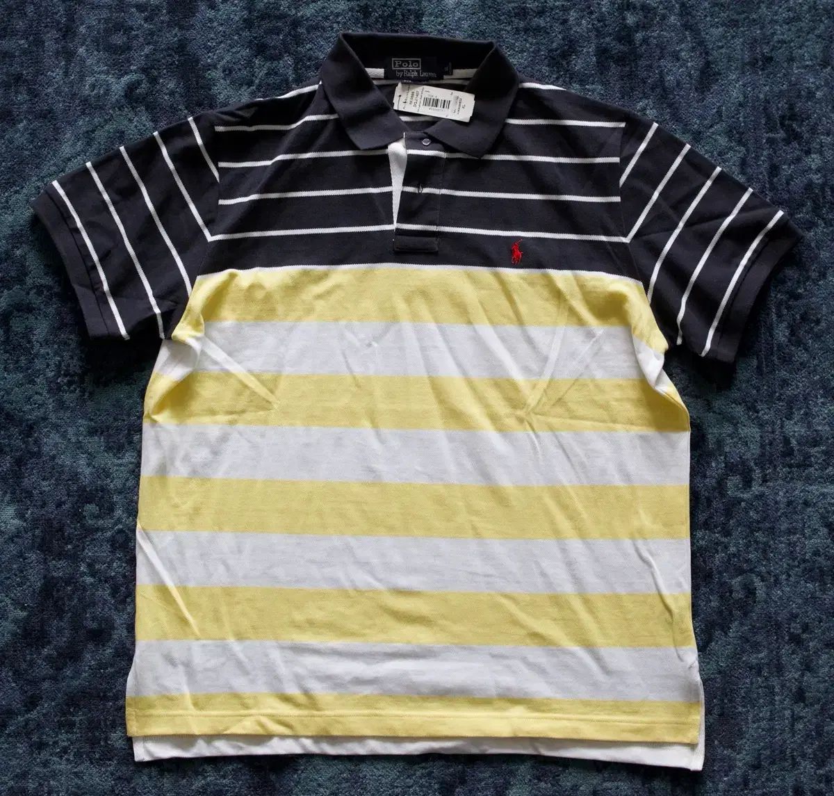 ポロ ラルフローレン ストライプ カラーTシャツ XL (新品)