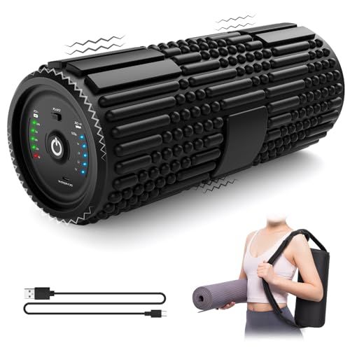 【国内ブランド】Wolfyok fitness フォームローラー 電動 筋膜リリース ローラー 4000mAh 大容量電池 多種類の凹凸 【意匠権取得】 パワフル振動 筋膜ローラー 振動 猫背 ヨガポール グリッド 多種類の凹凸 ピラティス 451b1c9a