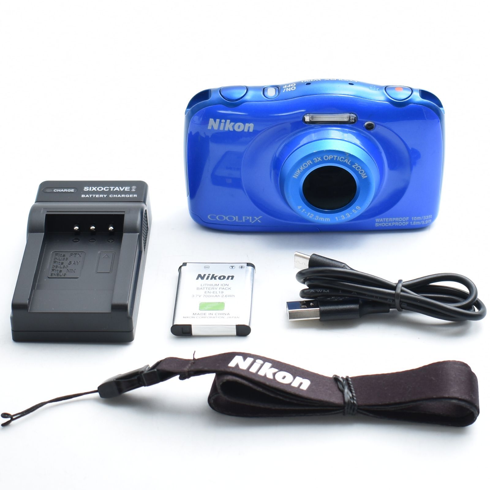 B#12985 Nikon デジタルカメラ COOLPIX W150 防水 W150BL クールピクス ブルー