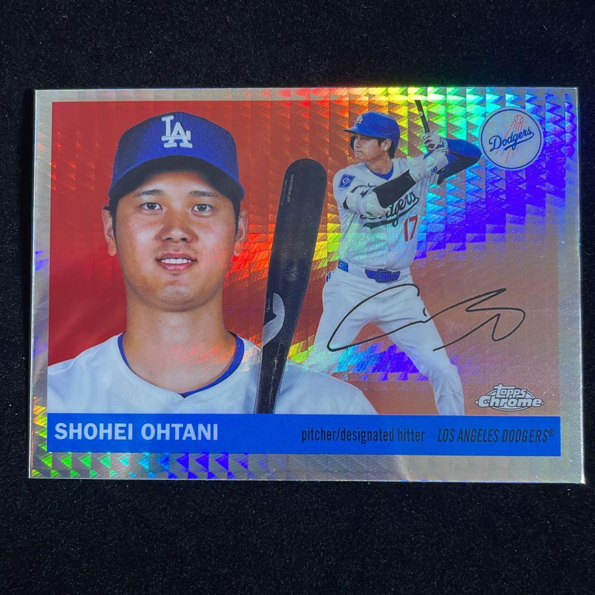大谷翔平 Shohei Ohtani Topps Chrome Platinum 2025 Hyper Refractor プリントサイン MLB ドジャース Dodgers #17