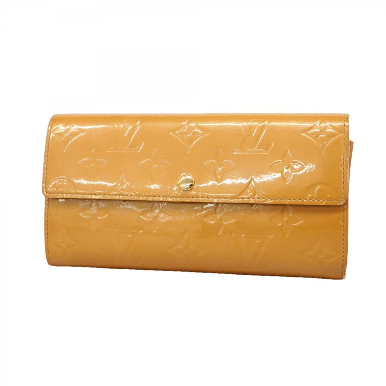ルイ・ヴィトン(Louis Vuitton) ルイ・ヴィトン 長財布 ヴェルニ ポシェットポルトモネクレディ M91380 ノワゼットレディース P3140644
