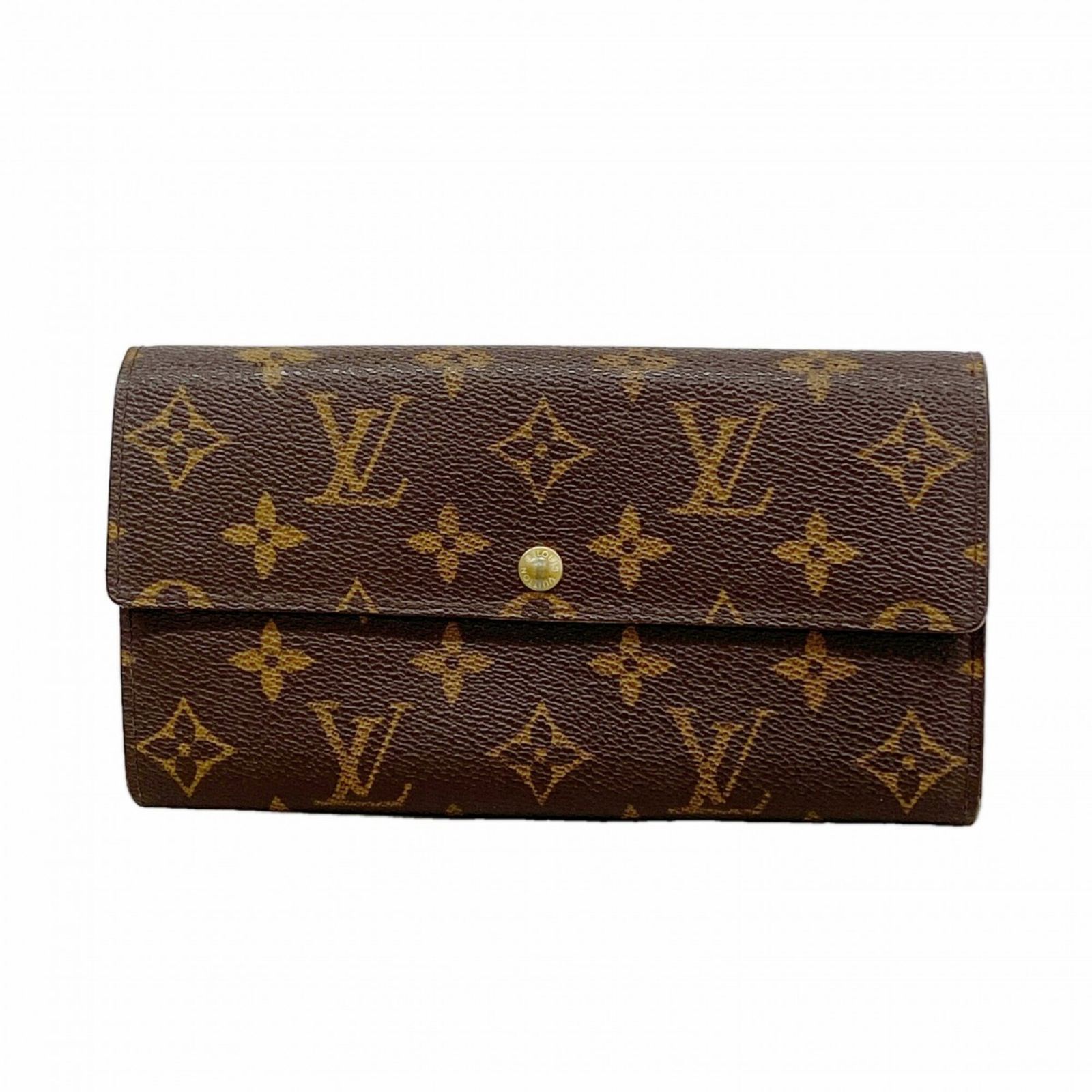 ルイ・ヴィトン(Louis Vuitton) ルイ・ヴィトン 長財布 モノグラム ポシェットポルトモネクレディ M61726 ブラウンレディース P3192821