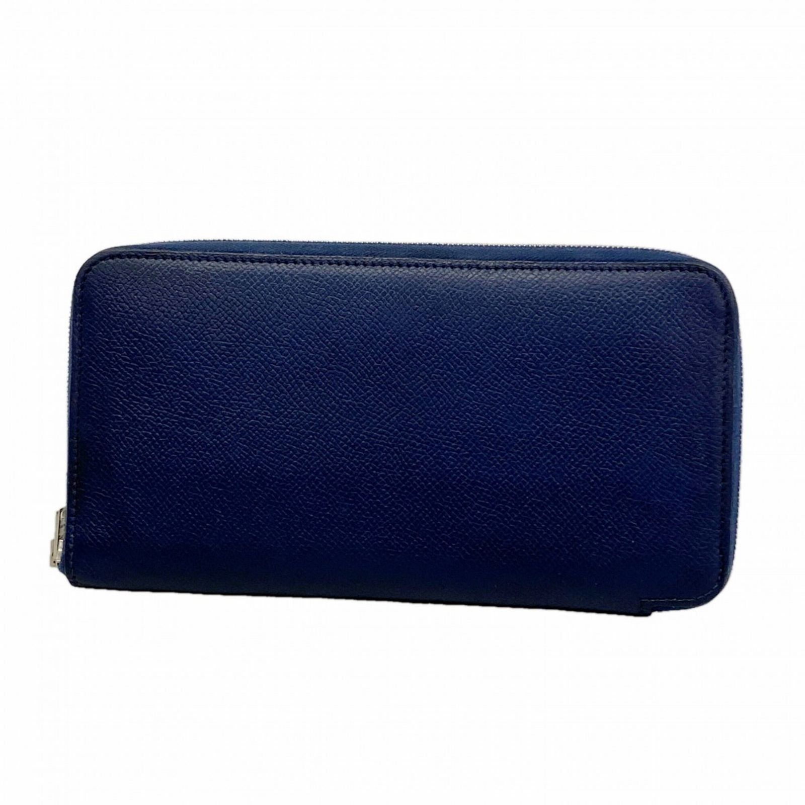 エルメス(Hermes) エルメス 長財布 アザップロングシルクイン ヴォーエプソン ブルーネイビー T刻印レディース P3183406