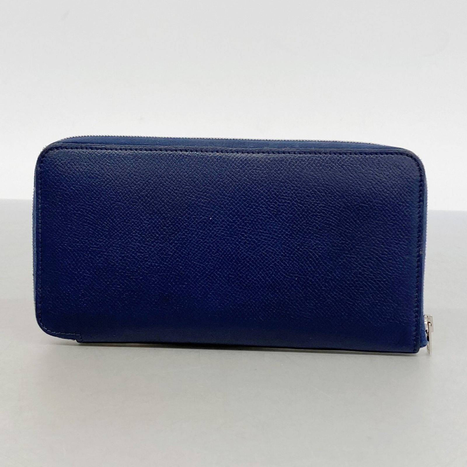 エルメス(Hermes) エルメス 長財布 アザップロングシルクイン ヴォーエプソン ブルーネイビー T刻印レディース P3183406