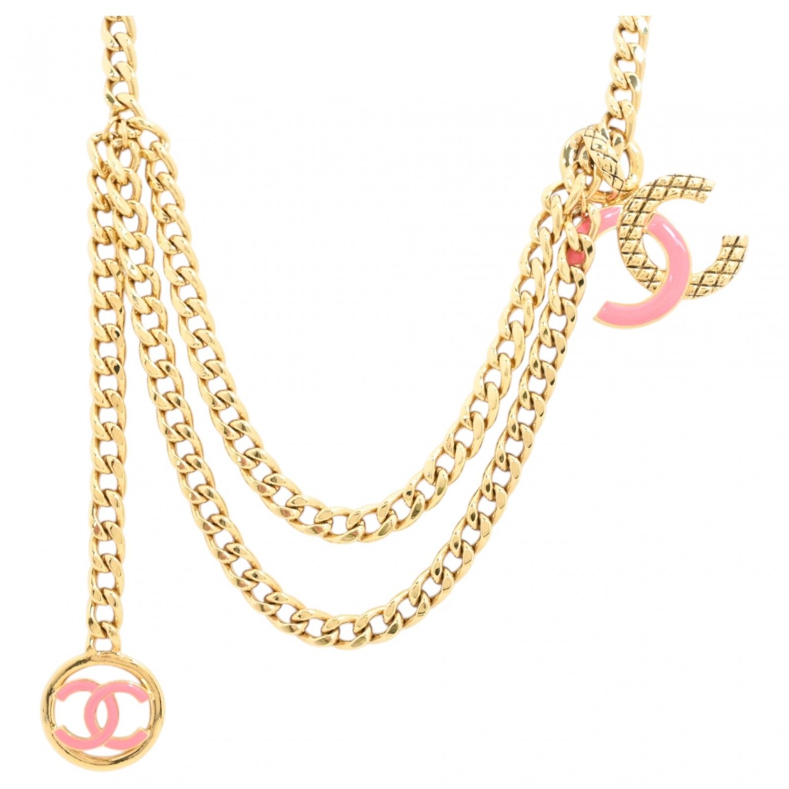 【中古】シャネル チェーンベルト ココマーク ロゴ アクセサリー Aランク ch1596kk