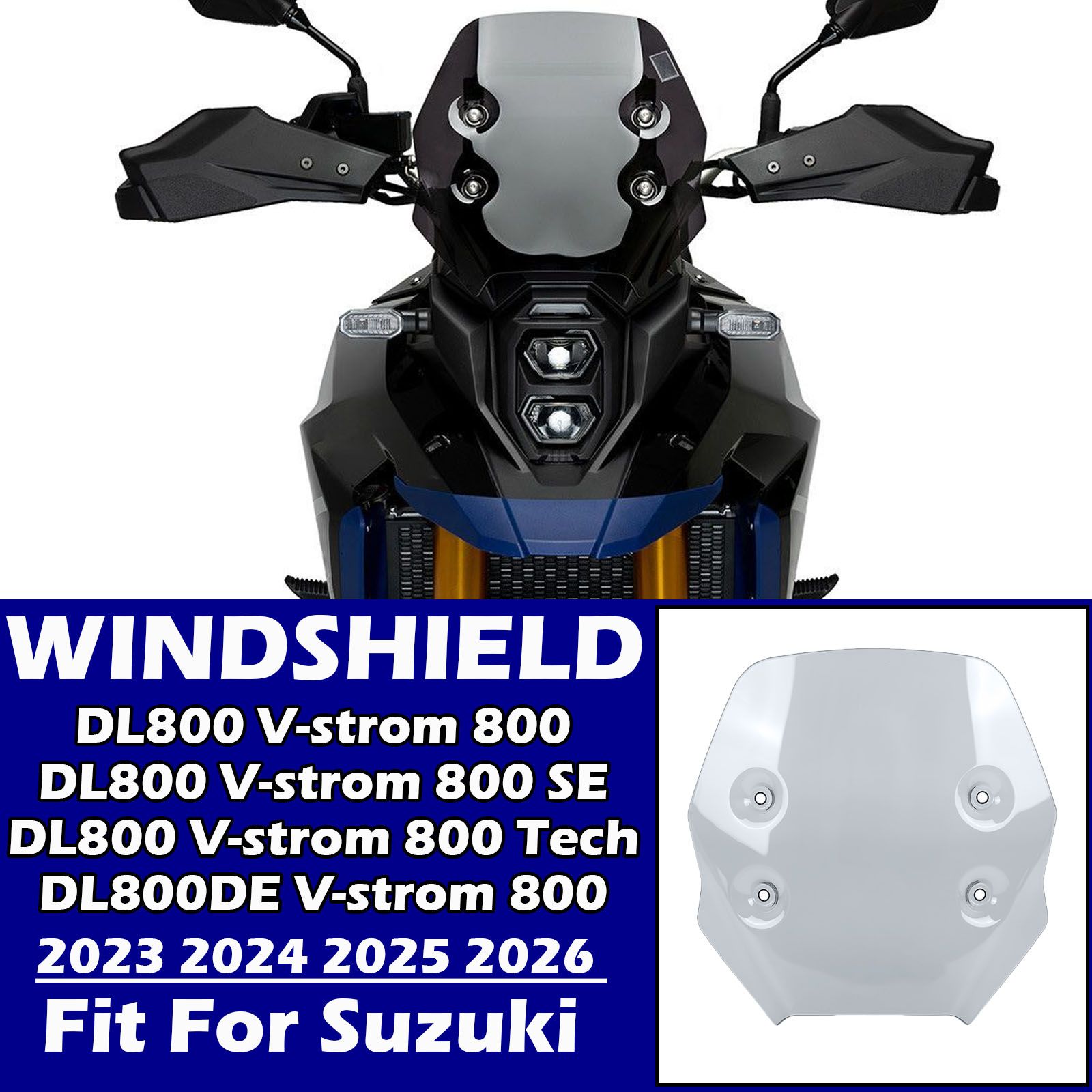 スズキ DL800 V-STROM SE DE TECH 2023-2025 用 スポーツウインドシールド 7,281円