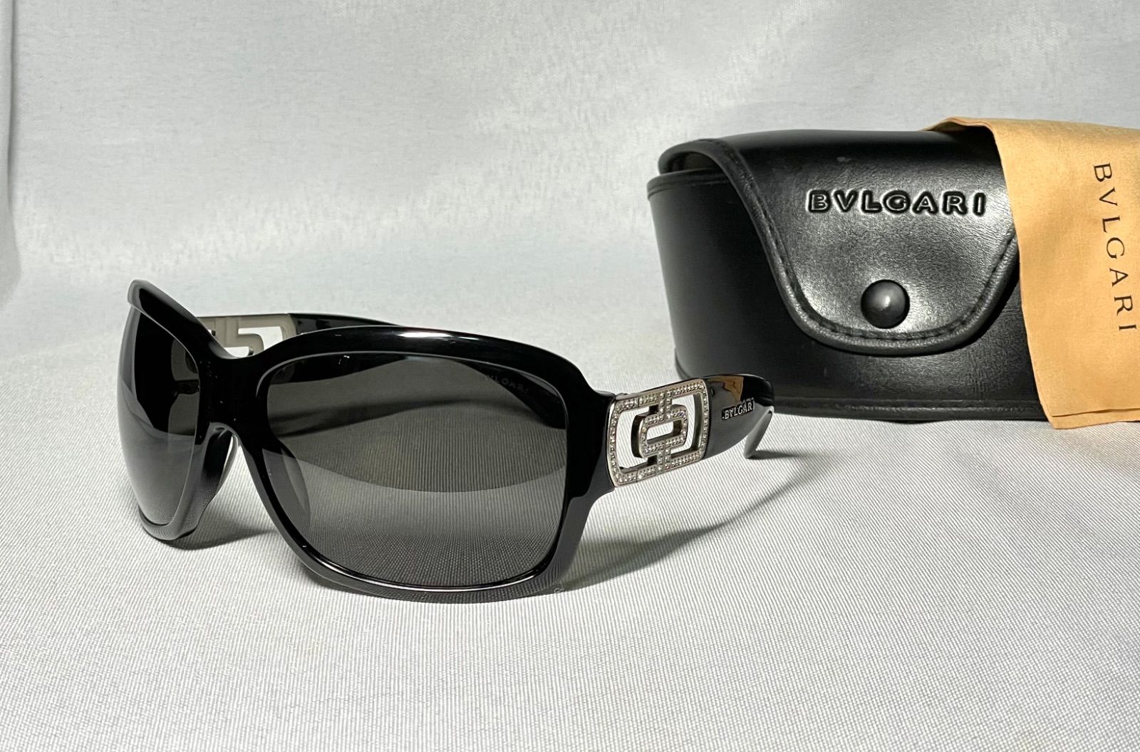 美品 希少 BVLGARI ブルガリ ラインストーン装飾パレンテシ&ブランド