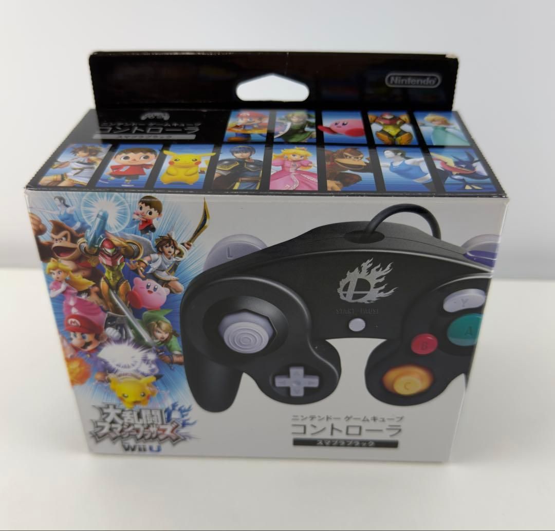 Extremely Beautiful Nintendo GameCube Controller Super Smash Bros Black GC Con Late Model Nintendo