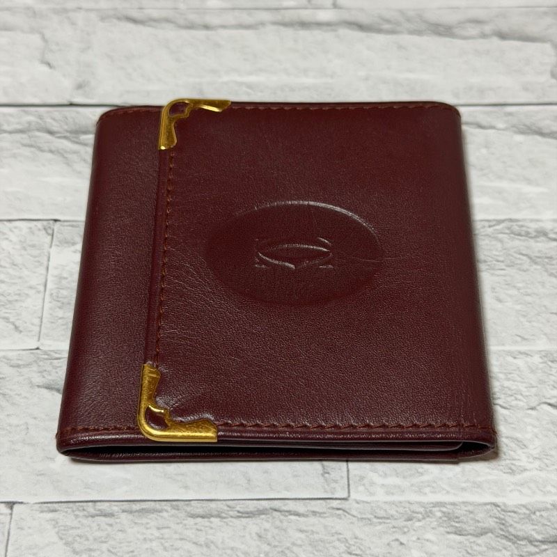 Cartier カルティエ コインケース ボルドー レザー マストライン 小銭