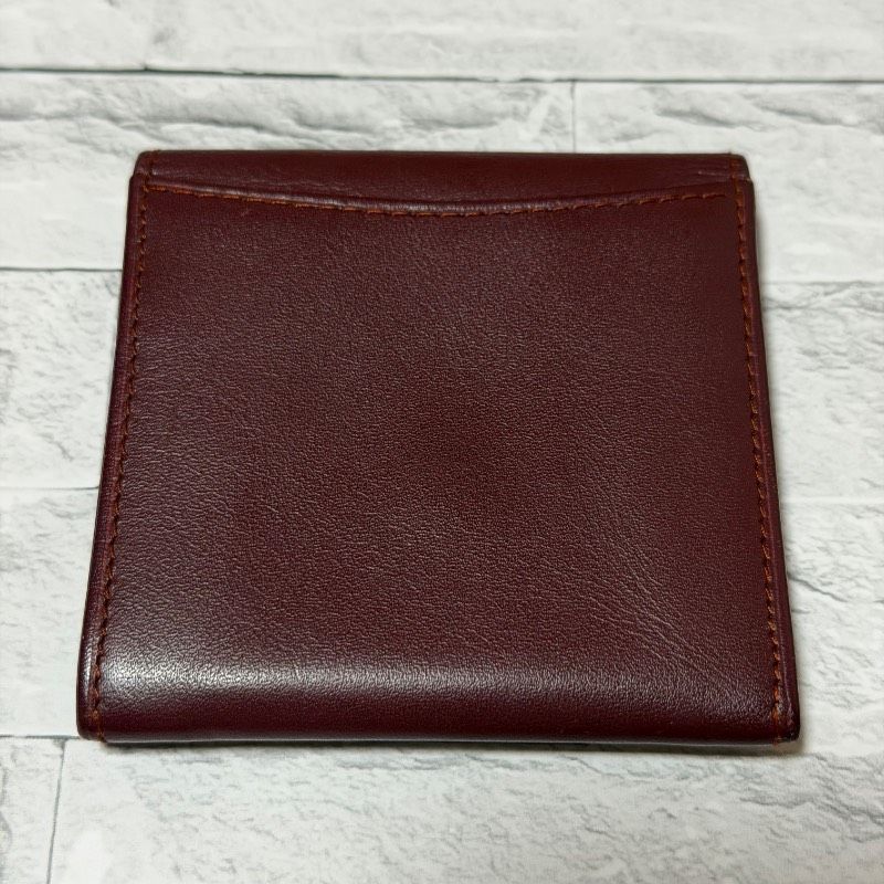 Cartier カルティエ コインケース ボルドー レザー マストライン 小銭