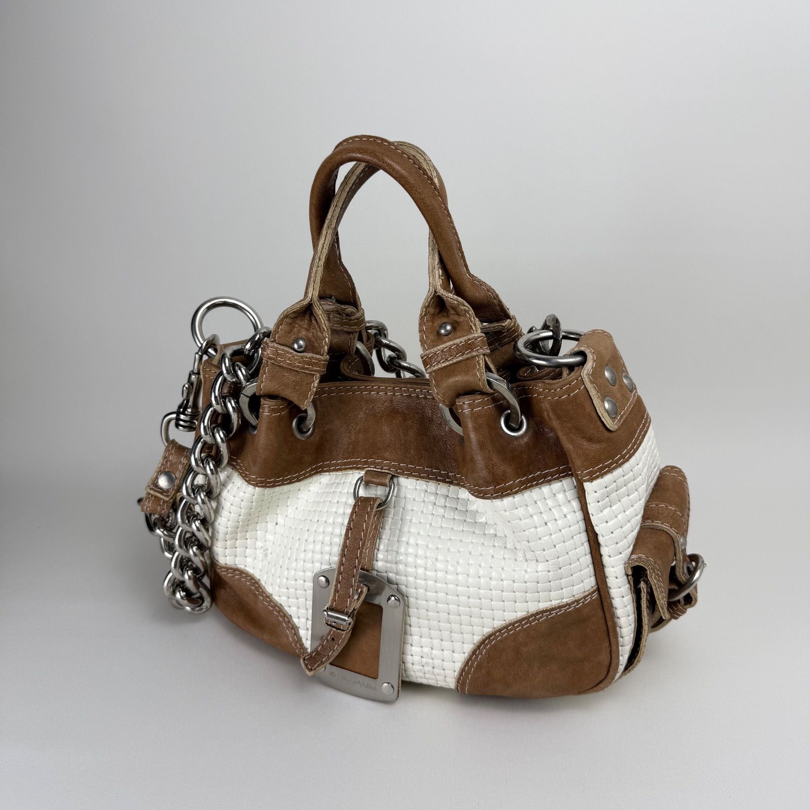 Via Repubblica y2k Italy Archive Leather Chain Shoulder Bag Via 