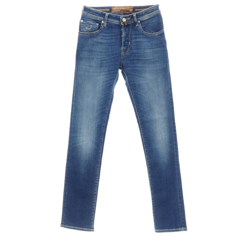 【中古】【未使用】ヤコブコーエン JACOB COHEN NICK LTD ストレッチ コットンエラストマルチエステル デニムパンツ ジーンズ ブルー【サイズ28】【メンズ】