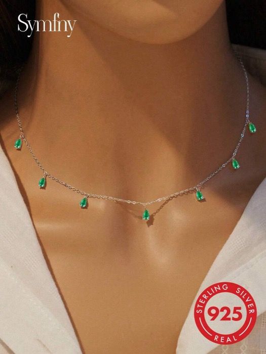 ジュエリー レディース ネックレス チェーンネックレス ネックレス シルバー ウォータードロップ ペンダント 1個
