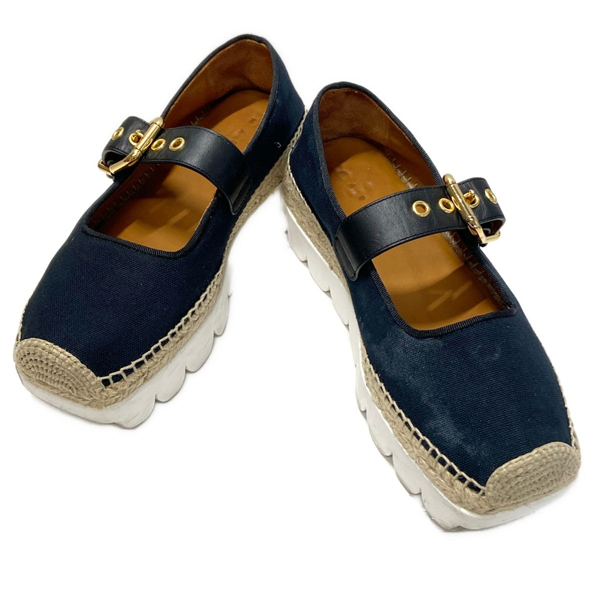 MARNI(マルニ) シューズ 38 レディース MJMS007506P2266 黒×ベージュ