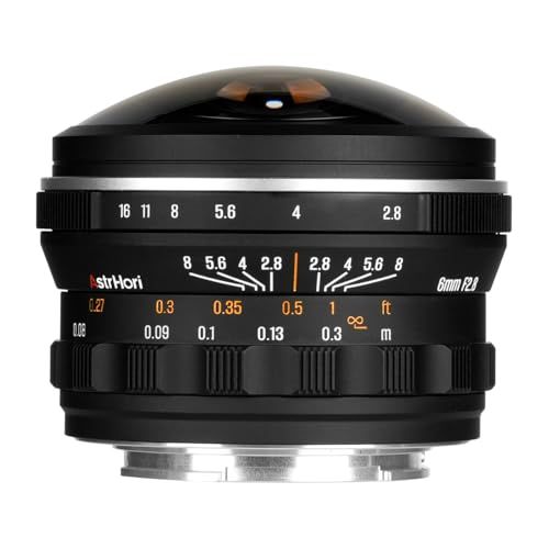 AstrHori 6mm F2.8 円周魚眼レンズ 220°超広角 フルサイズ対応 Eマウント ソニーE互換 MF（マニュアルフォーカス） 大口径 ブラック (2年) (国内正規品)送料無料 ae17bc94