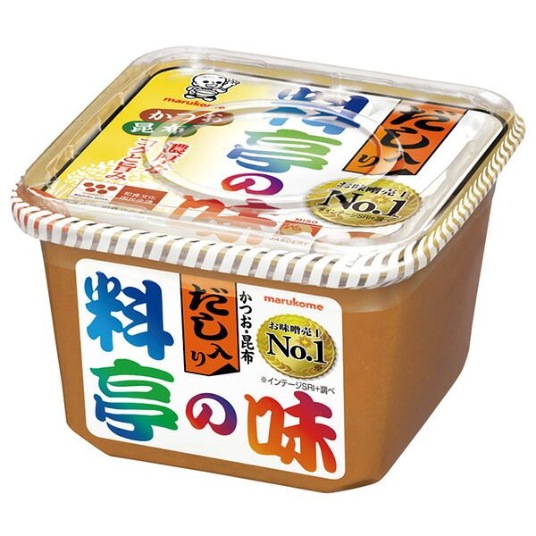 マルコメ だし入り料亭の味 750g×8個入×(2ケース)| 送料無料 即席 みそ 味噌 みそ汁 味噌汁 米みそ まるこめ ストック 調味料 料理 飲食店 ケース買い まとめ買い 業者 仕入れ 大量 出汁 つゆ