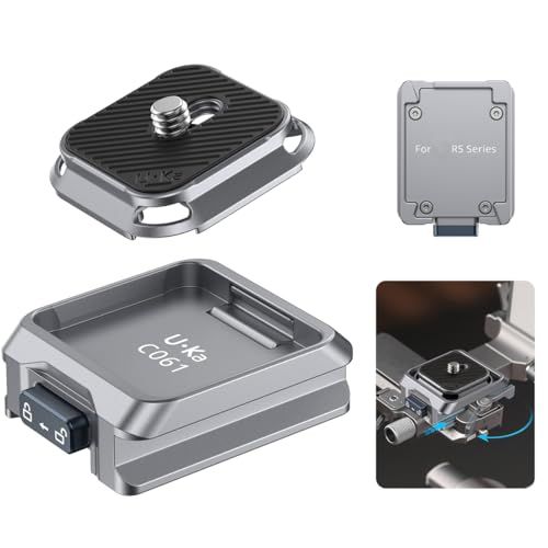 Ulanzi RS4Miniスタビライザー??用 Uka用クイックリリースセット F38プレート対応 カメラアクセサリー アルカスイス溝 クイックシュー クイックリリースプレート クイックマウント 緩み防止 1/4