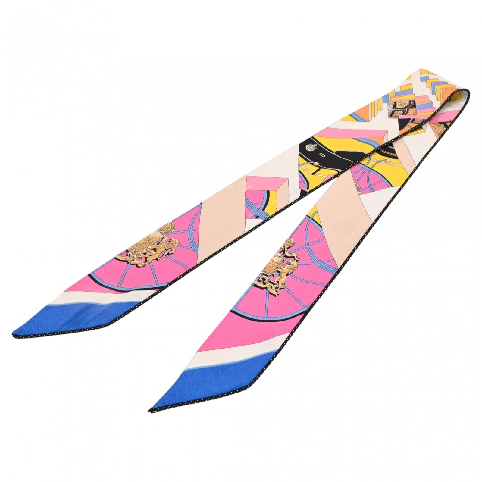 中古】エルメス ツイリー スカーフ シルク スプリング スプリング