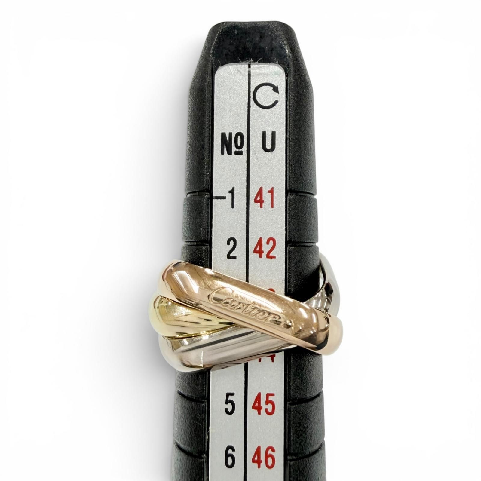 極美品◇Cartier カルティエ 550AZR トリニティ クラシック クッション