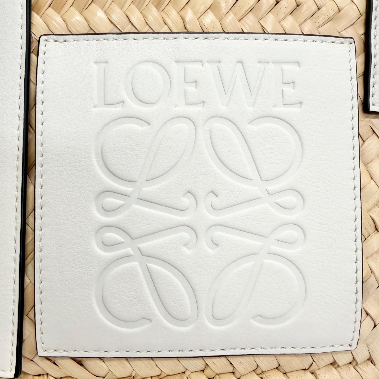極美品△LOEWE ロエベ A223S93X04 バスケットバッグ スモール パーム
