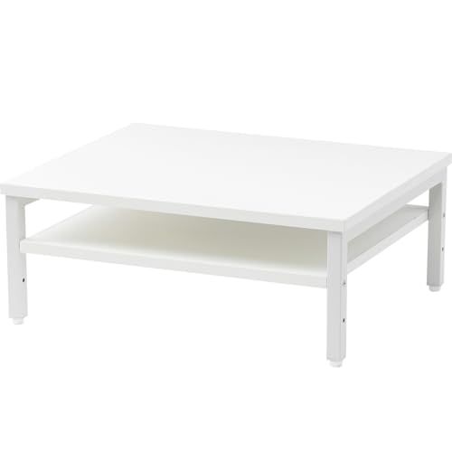 イーサプライ プリンター台 卓上 2段 幅50cm 奥行40cm 高さ20cm 総耐荷重50kg 複合機 A4用紙収納 オフィス デスク上 ホワイト EEX-PTS11WHｍａ 988ed1c5