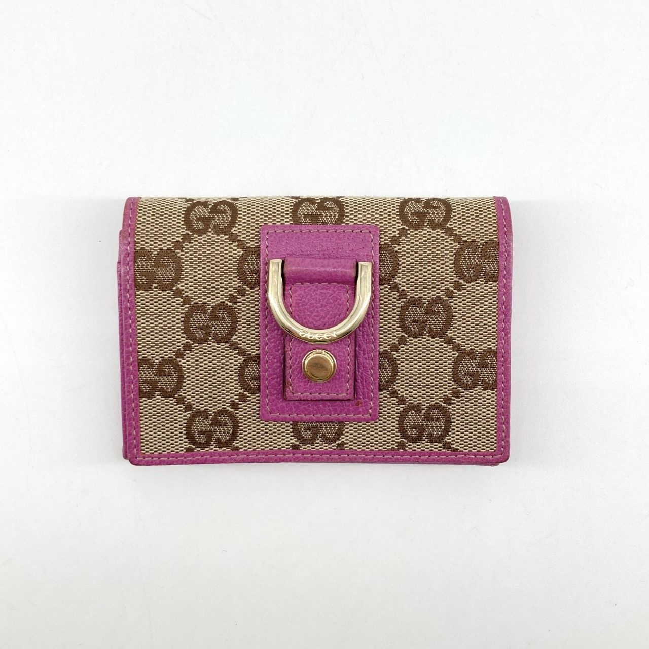 GUCCI（グッチ） アビー 141417 カードケース ブラウン×ピンク